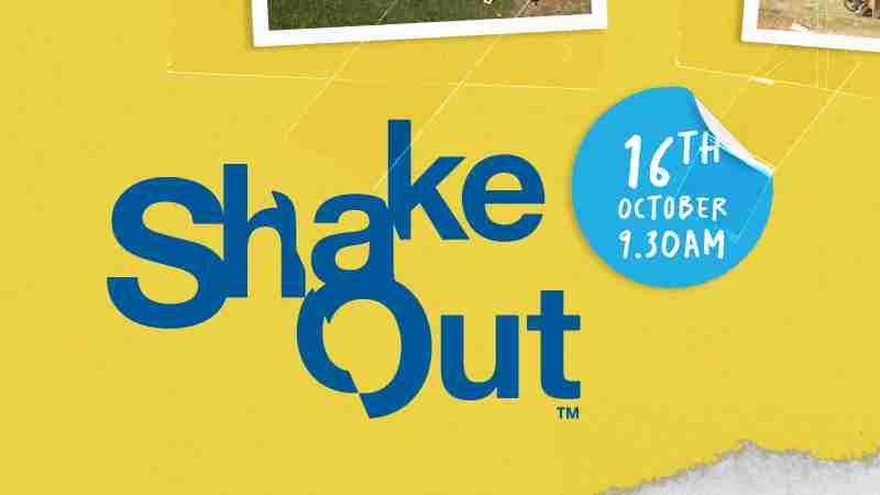 ShakeOut 16th October 9:30am